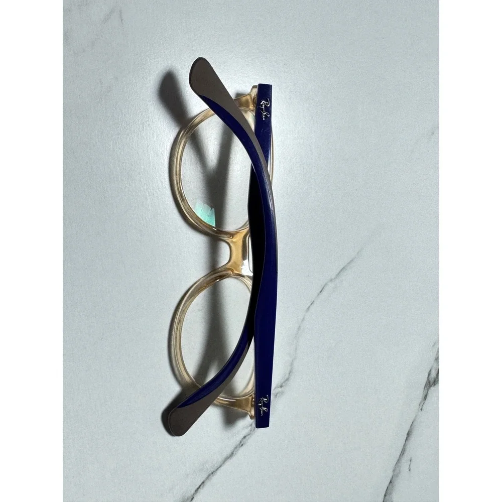 Ray-Ban RB 1612 3905 Kids Eyeglasses Honey Navy Blue Cat Eye Frames 46-15 130